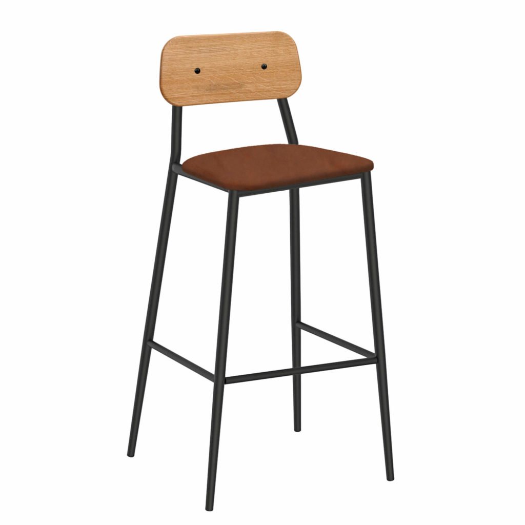 dalton stool upholstery 30 LT GM - Crow Works