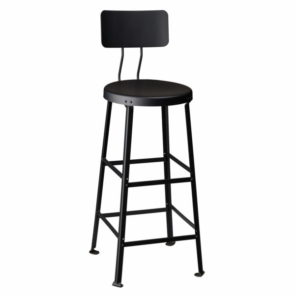 One Ton Bar Stool with Back