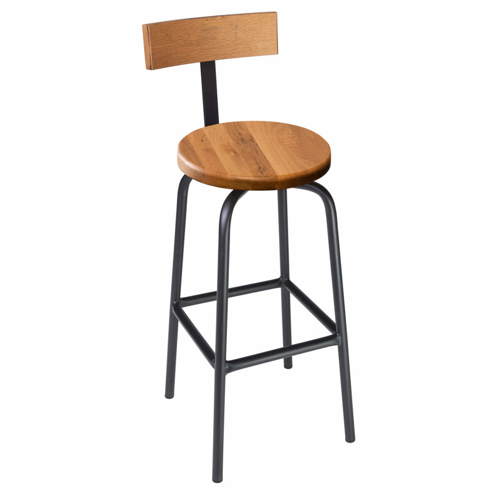 pub stool back 30 LT GM - Crow Works