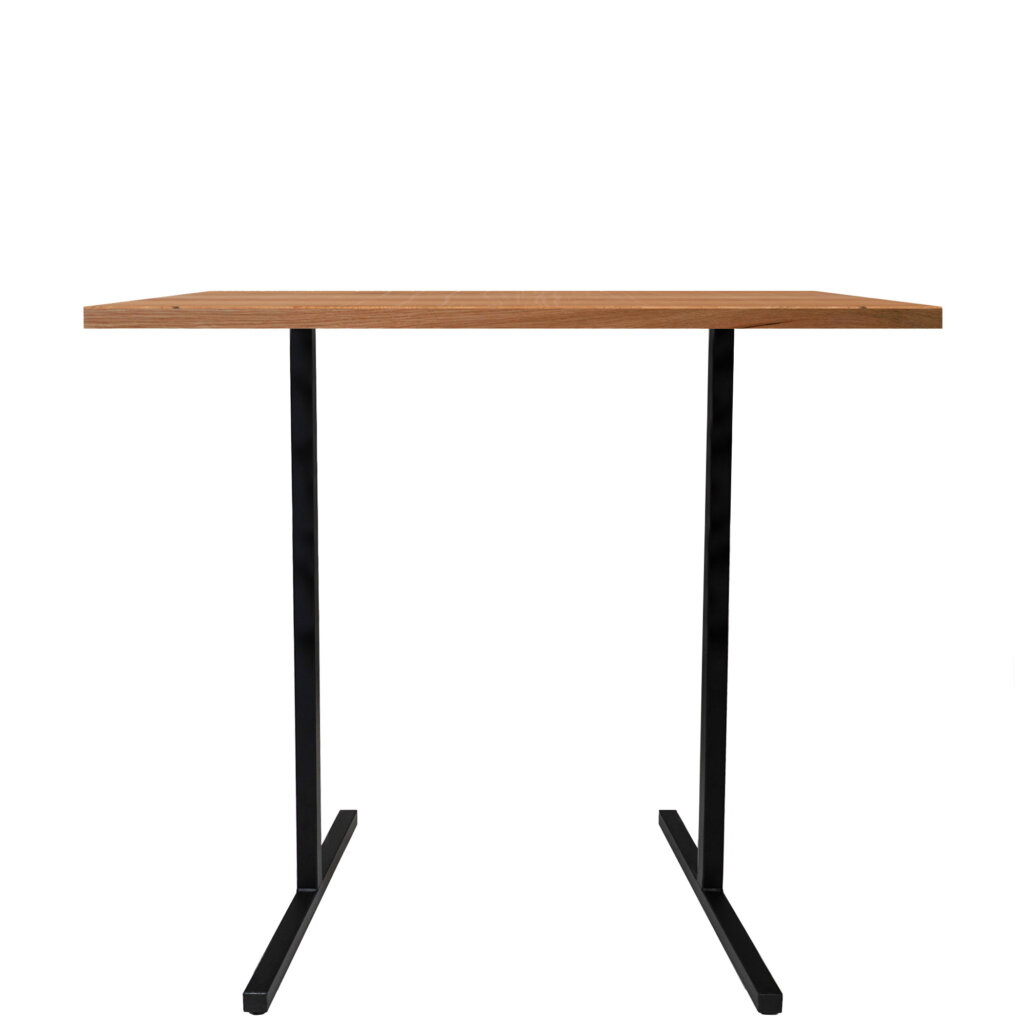 square tube t base bar table 30 LT GM - Crow Works