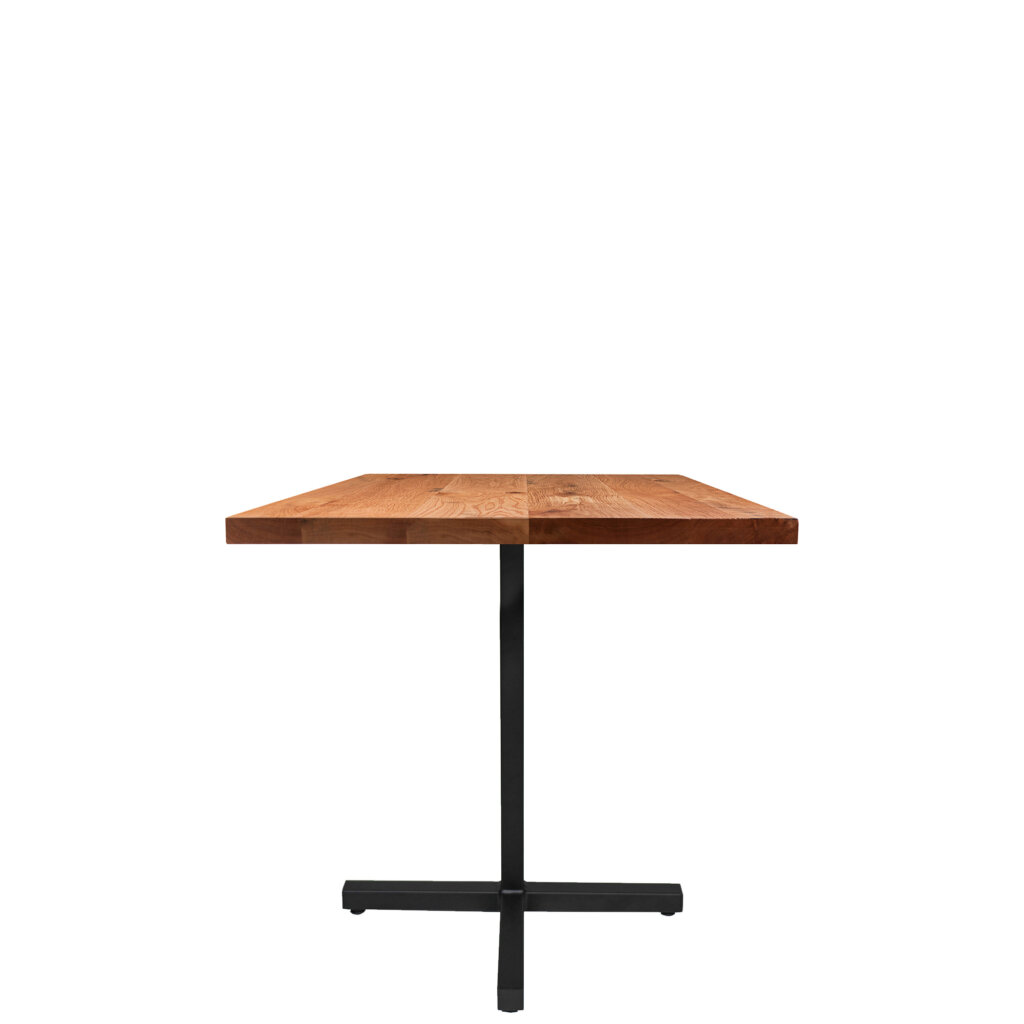 square tube x base dining table 22 LT GM - Crow Works