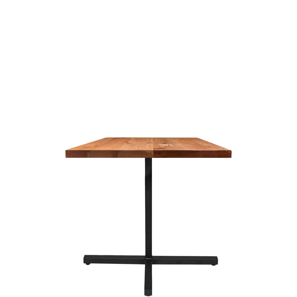 square tube x base dining table 30 LT GM - Crow Works